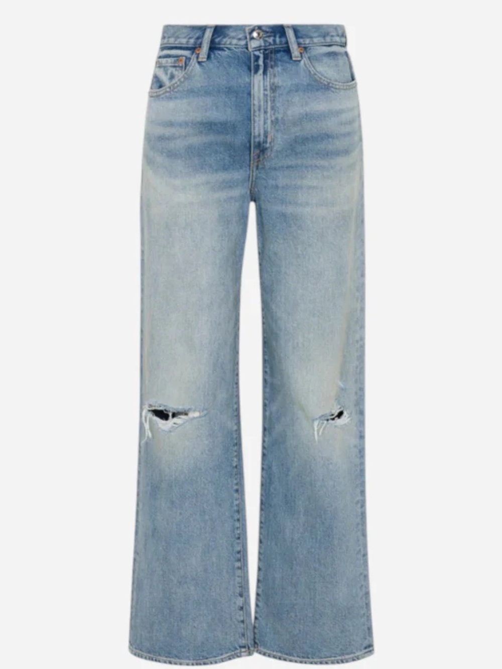 PISTOLA High Rise Wide Leg Distressed Women's Jeans Sz 29 torn ripped baggy